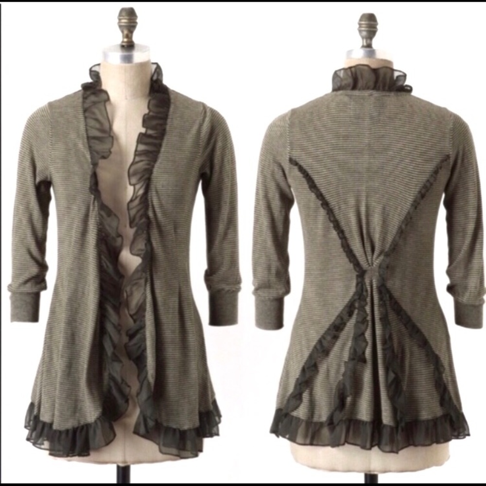 Anthropologie Guinevere Steamed Cappuccino Cardi